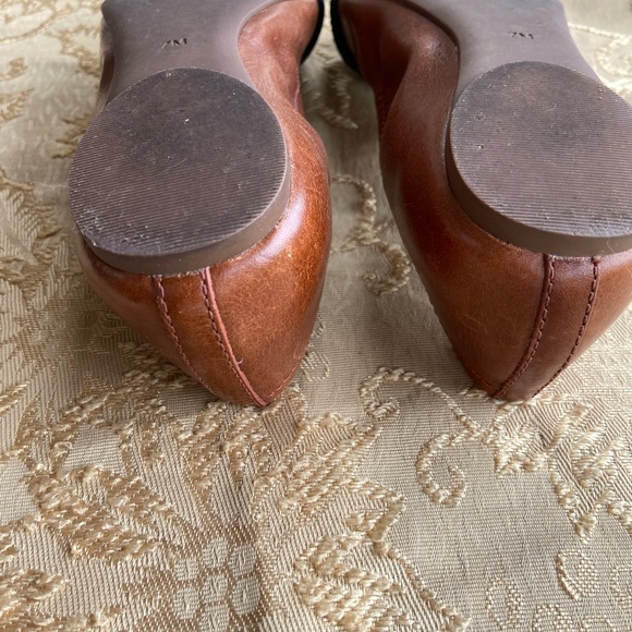 Tory Burch Noel 2Tone black patent leather & brown Ballet Flats - Picture 7 of 15